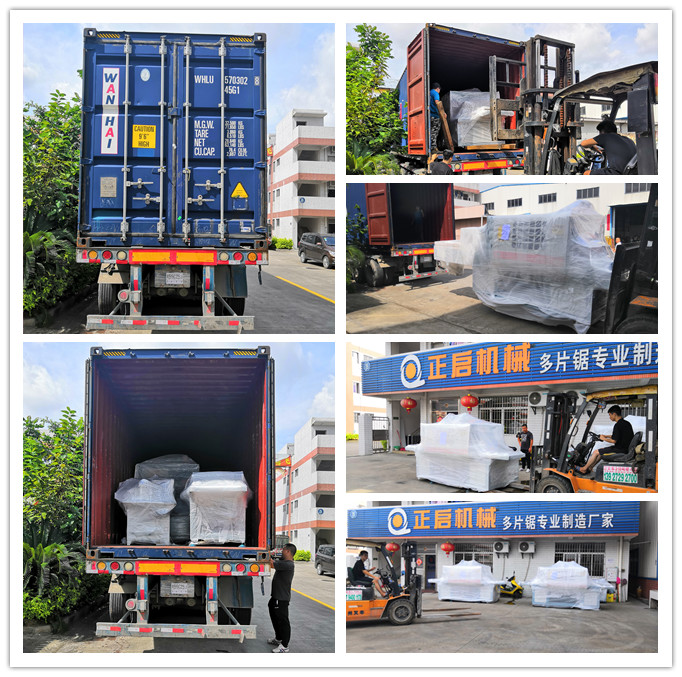 2019年6月發(fā)往印尼--ZQ400原木多片鋸、ZQ200型方木多片鋸、全自動(dòng)磨鋸片機(jī)